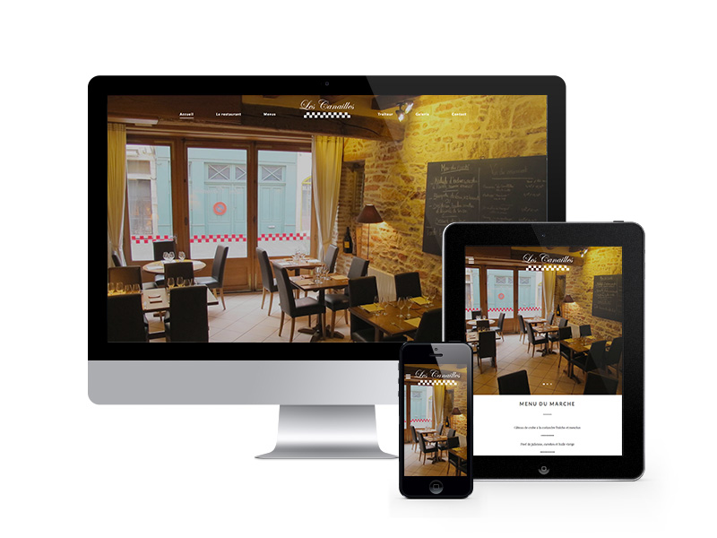 Les Canailles – restaurant – site internet